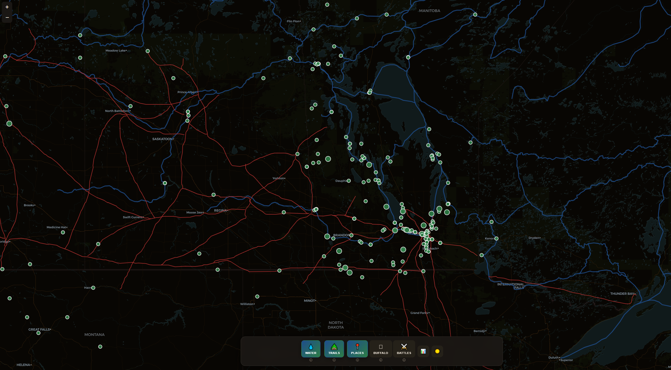 Homeland Map visualization